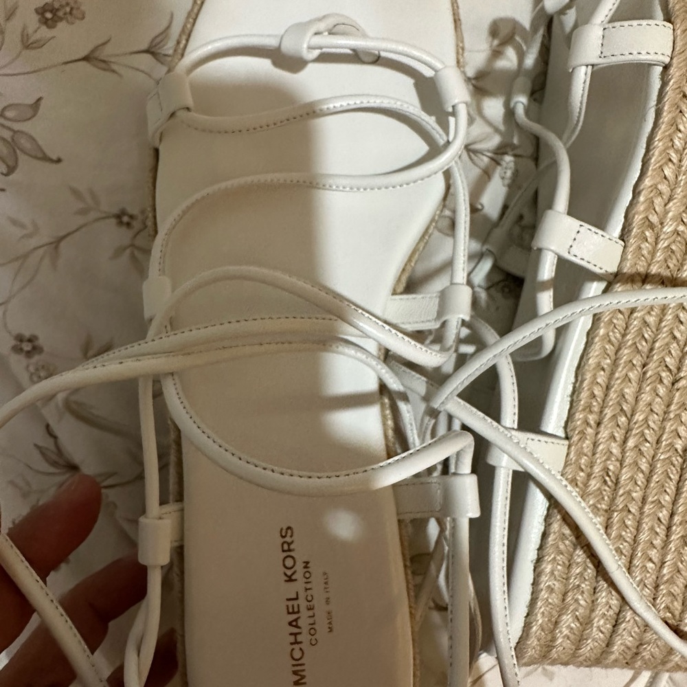 Michael Kors white sandals